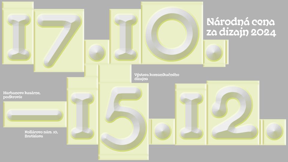 Vernisáž výstavy Národná cena za dizajn 2024 - komunikačný dizajn