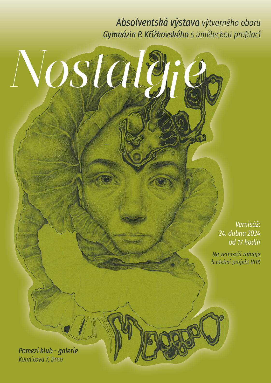 NOSTALGIE - Výstava absolventských prací výtvarného oboru Gymnázia P. Křížkovského s uměleckou profi