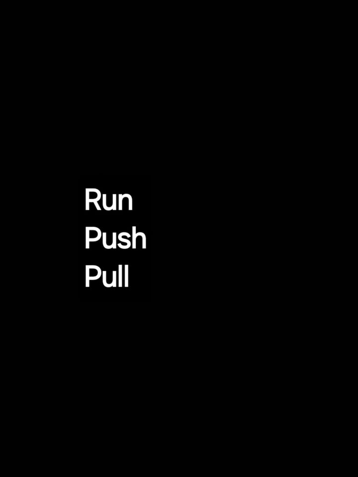Run, push, pull 2025