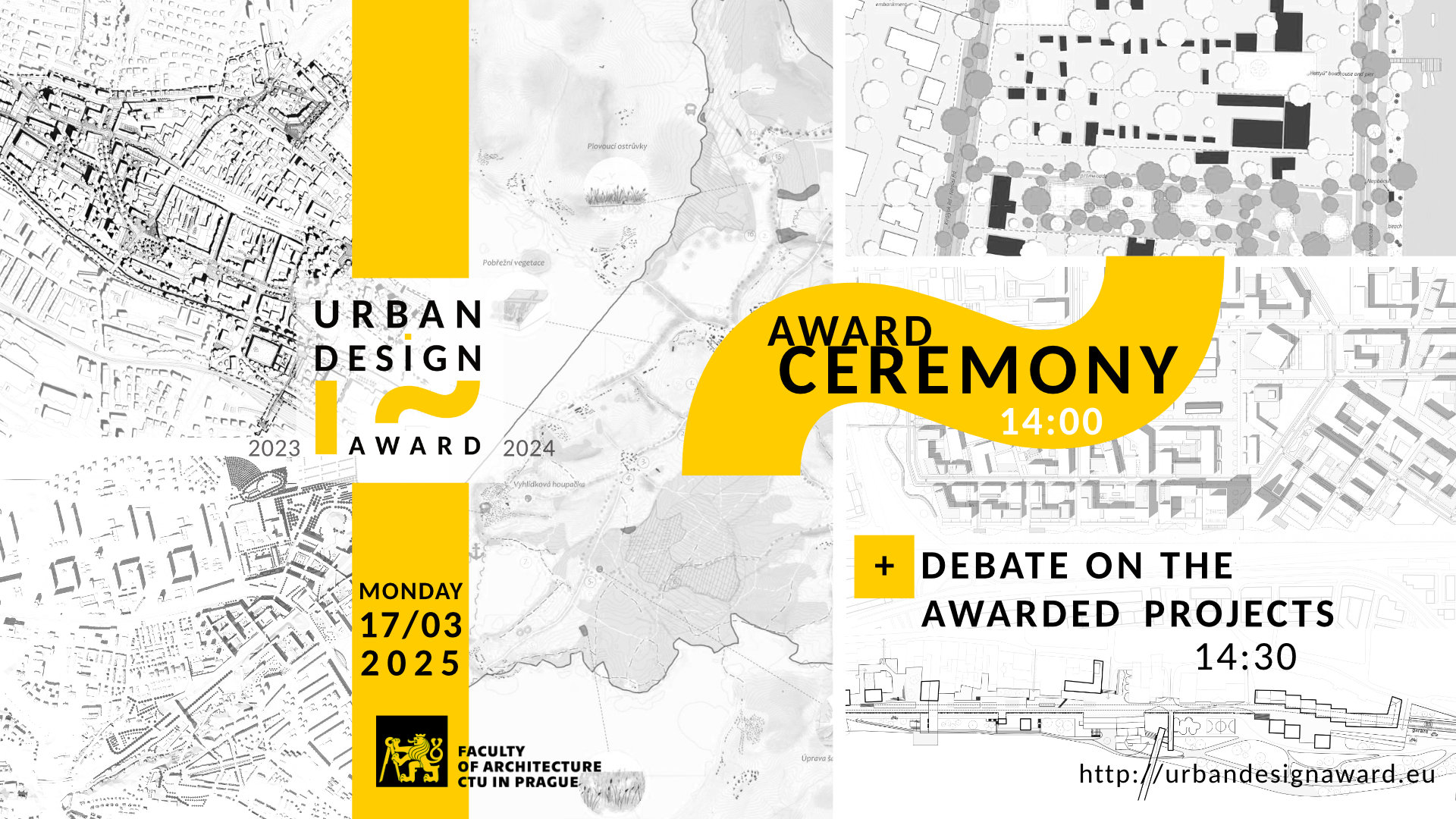 AWARD CEREMONY + DEBATE of the 29th edition of the Urban Design Award