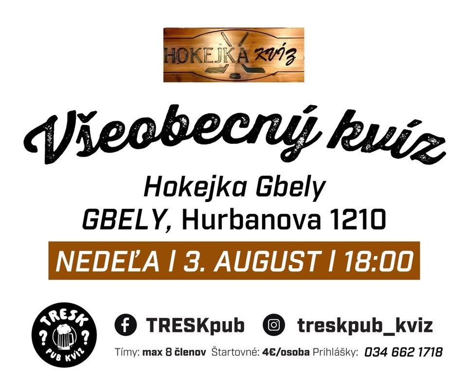 Gbely - kvíz v Hokejke