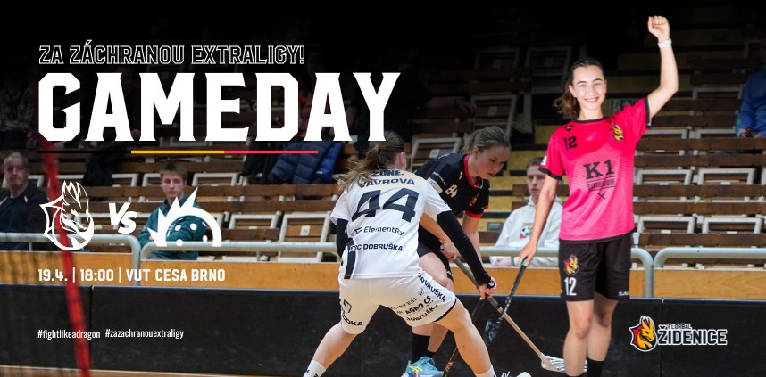 11. kolo play-down ČEZ Extraligy: K1 Florbal Židenice vs. FBC KAMAT Dobruška