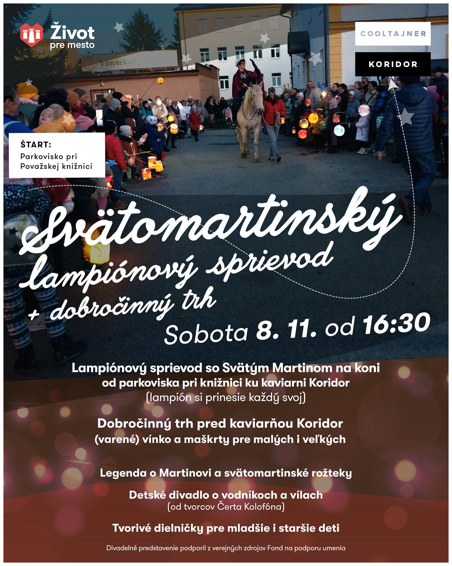 Svätomartinský lampiónový sprievod s dobročinným trhom 2025