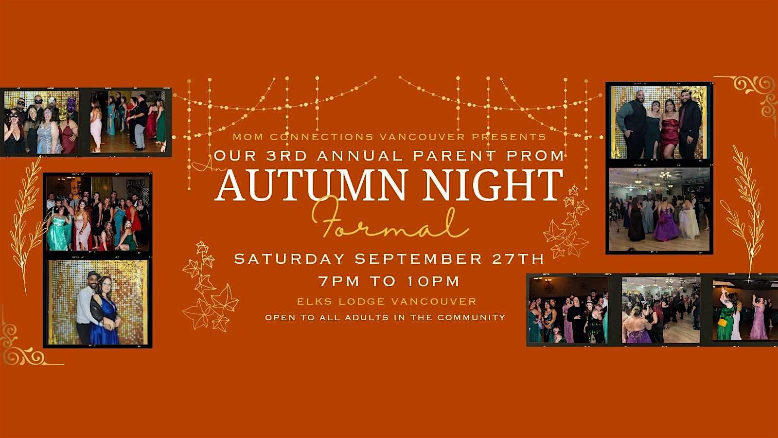 Parent Prom 2025: Autumn Night Formal Hosted by Mom Connections Vancouver