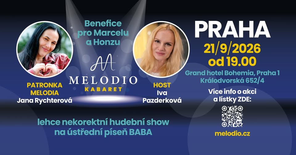 Melodio kabaret Praha - Benefice pro Marcelu a Honzu