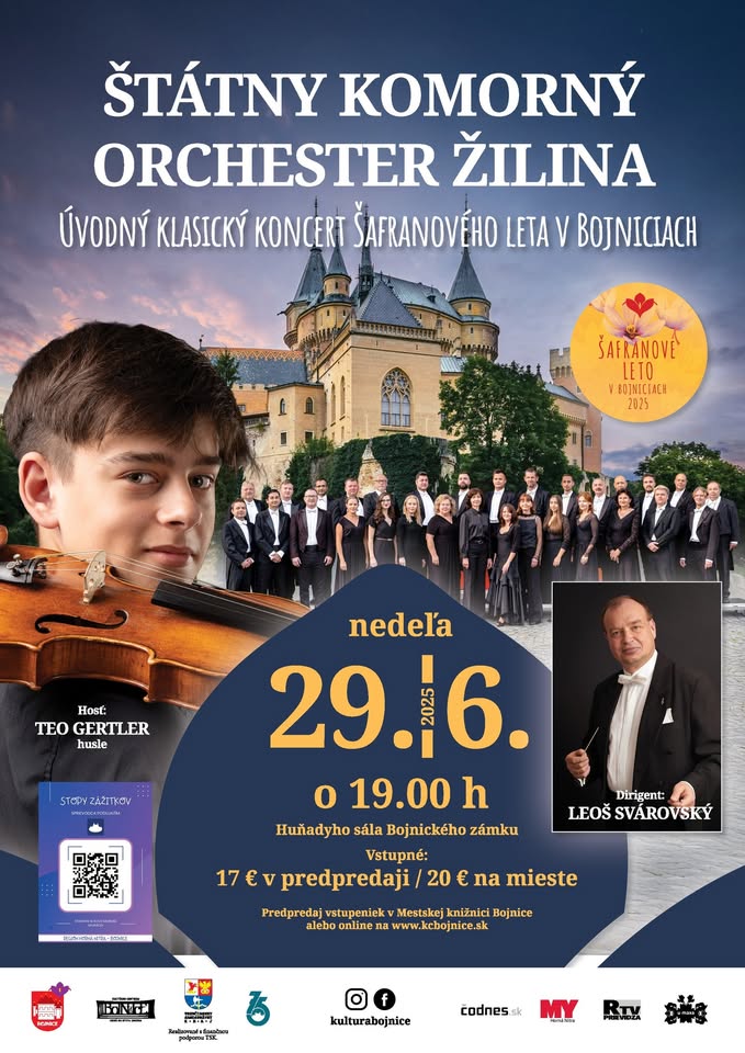 Koncert Štátneho komorného orchestra Žilina s husľovým virtuózom Teom Gertlerom