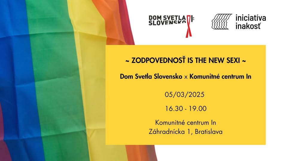 Zodpovednosť is the new sexi - Dom Svetla Slovensko x Komunitné centrum In - testovanie na STIs