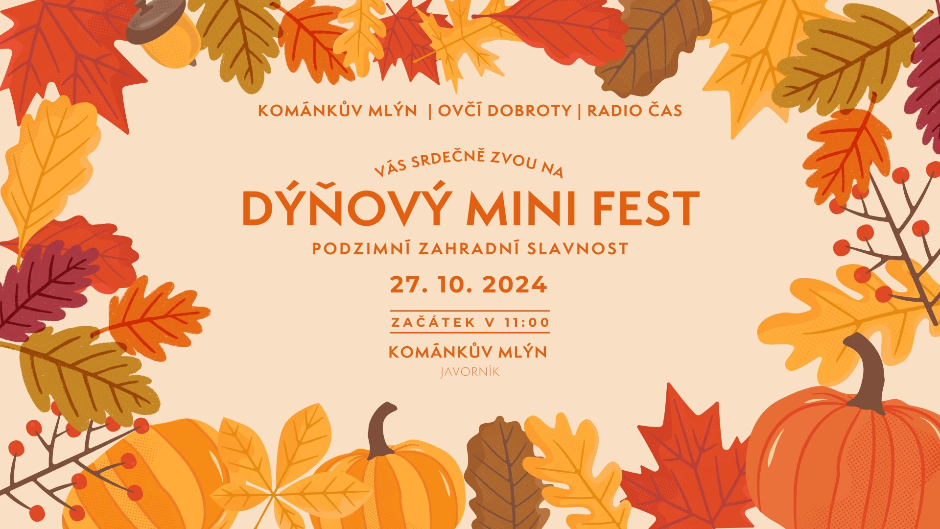 DÝŇOVÝ MINI FEST - Podzimní zahradní slavnost