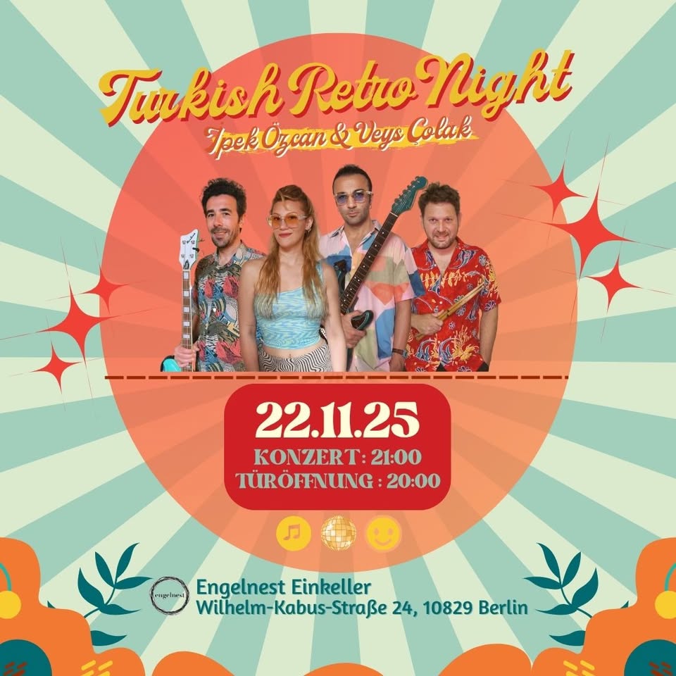 Turkish Retro Night Band | 22.11.25 | BERLIN Concert Tickets