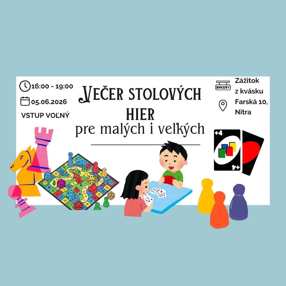 Večer stolových hier pre malých aj veľkých