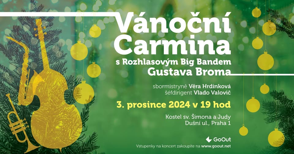Vánoční Carmina s Rozhlasovým Big Bandem Gustava Broma