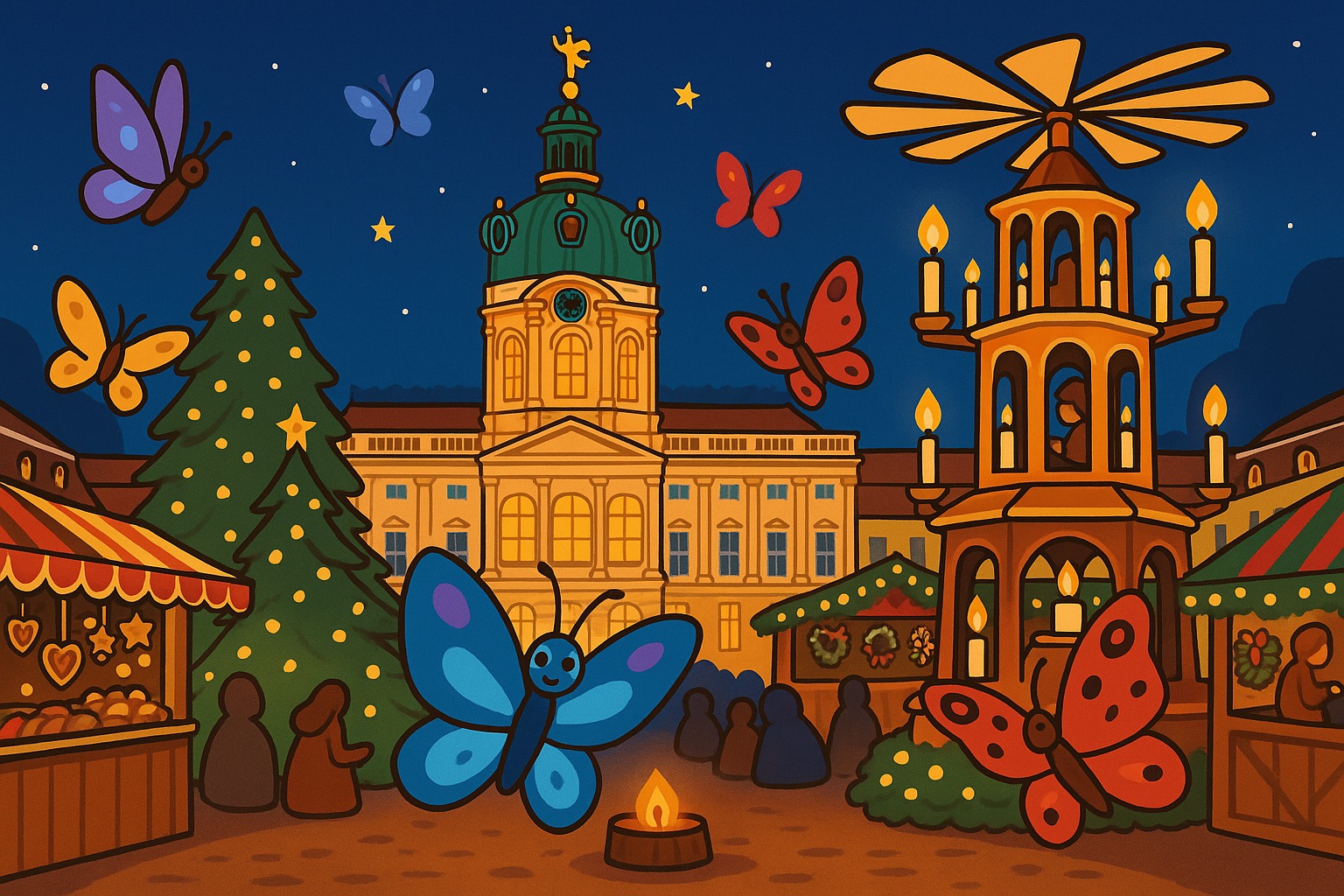 Charlottenburg Castle Christmas Market – Social Butterfly Club 🦋 Meetup 2025