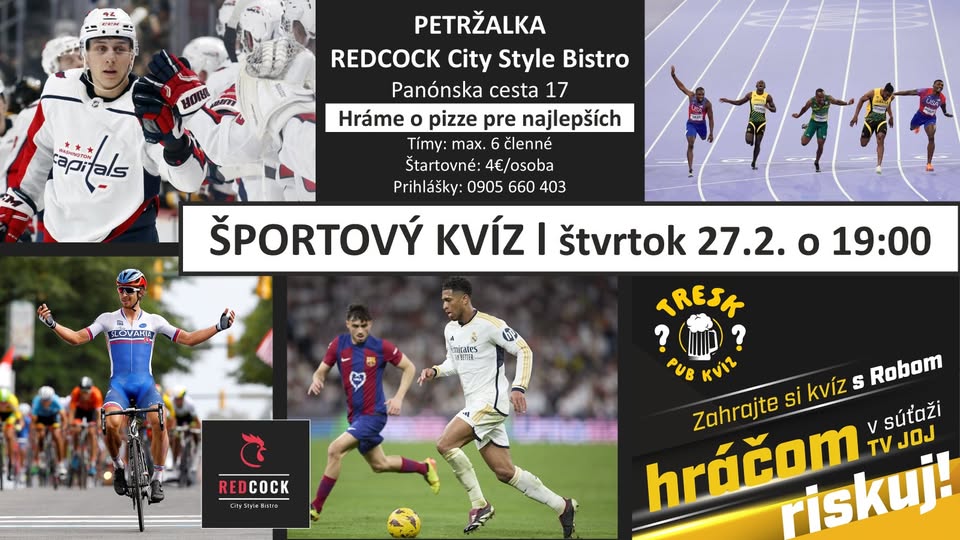 Petržalka - ŠPORTOVÝ kvíz pre KAŽDÉHO