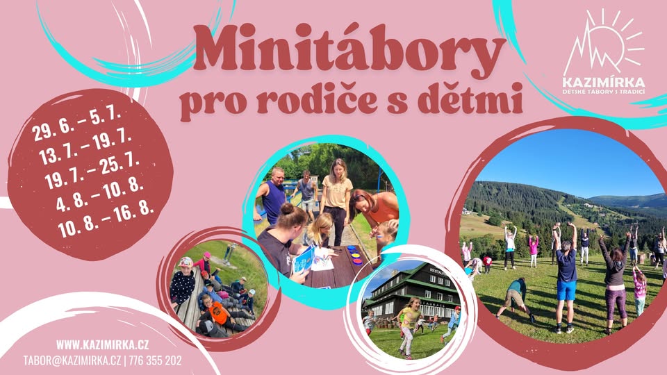 🏕️ Minitábory pro rodiče s dětmi – Léto 2025 🌲
