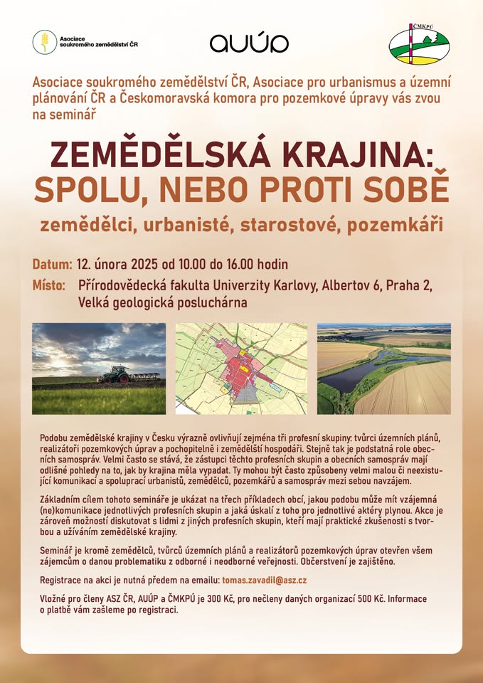 Seminář Zemědělská krajina: spolu, nebo proti sobě