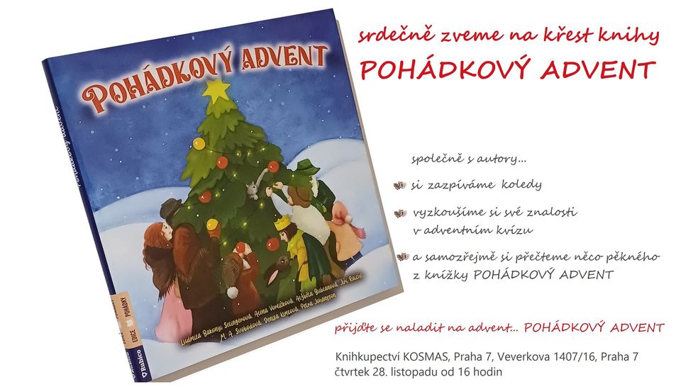 křest knihy POHÁDKOVÝ ADVENT