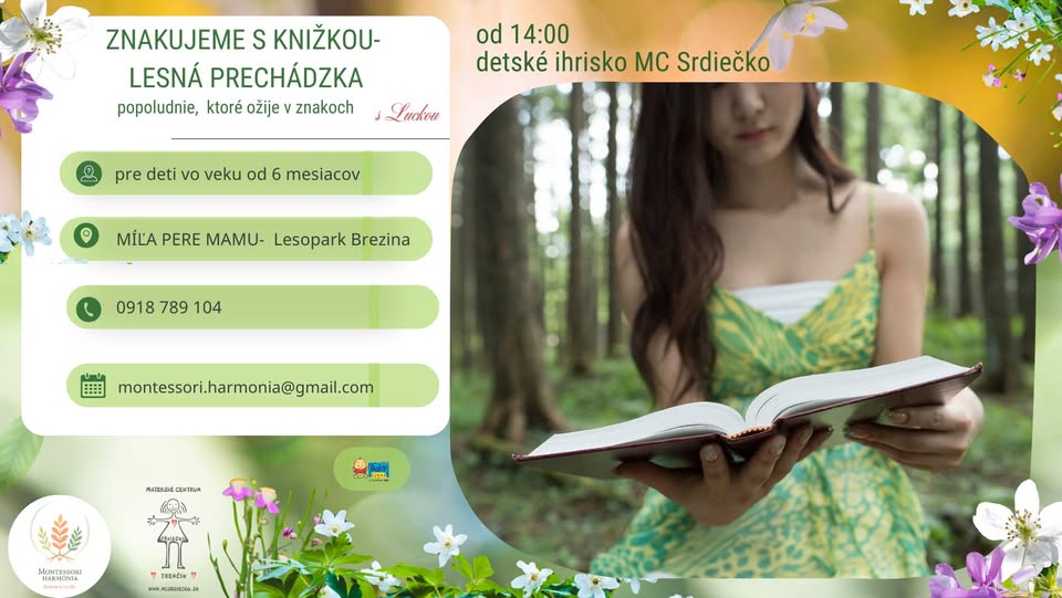 ZNAKUJEME S KNIŽKOU- LESNÁ PRECHÁDZKA