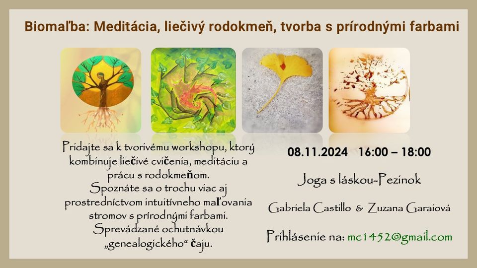 Biopainting: Meditation, healing genealogy, creation with natural colors