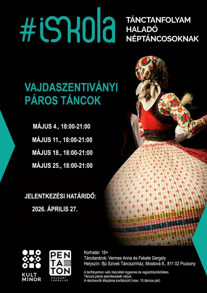 #ISkola – Tánctanfolyam haladó néptáncosoknak / Tančné workshopy pre pokročilých tanečníkov