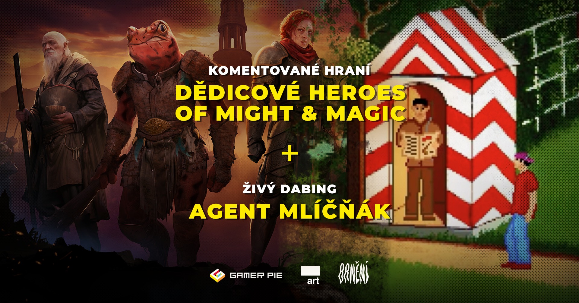 Komentované hraní: Dědicové Heroes of Might & Magic + Živý dabing: Agent Mlíčňák v Kině Art