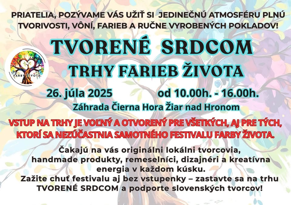 TVORENÉ SRDCOM ( handmade TRHY festivalu FARBY ŽIVOTA)