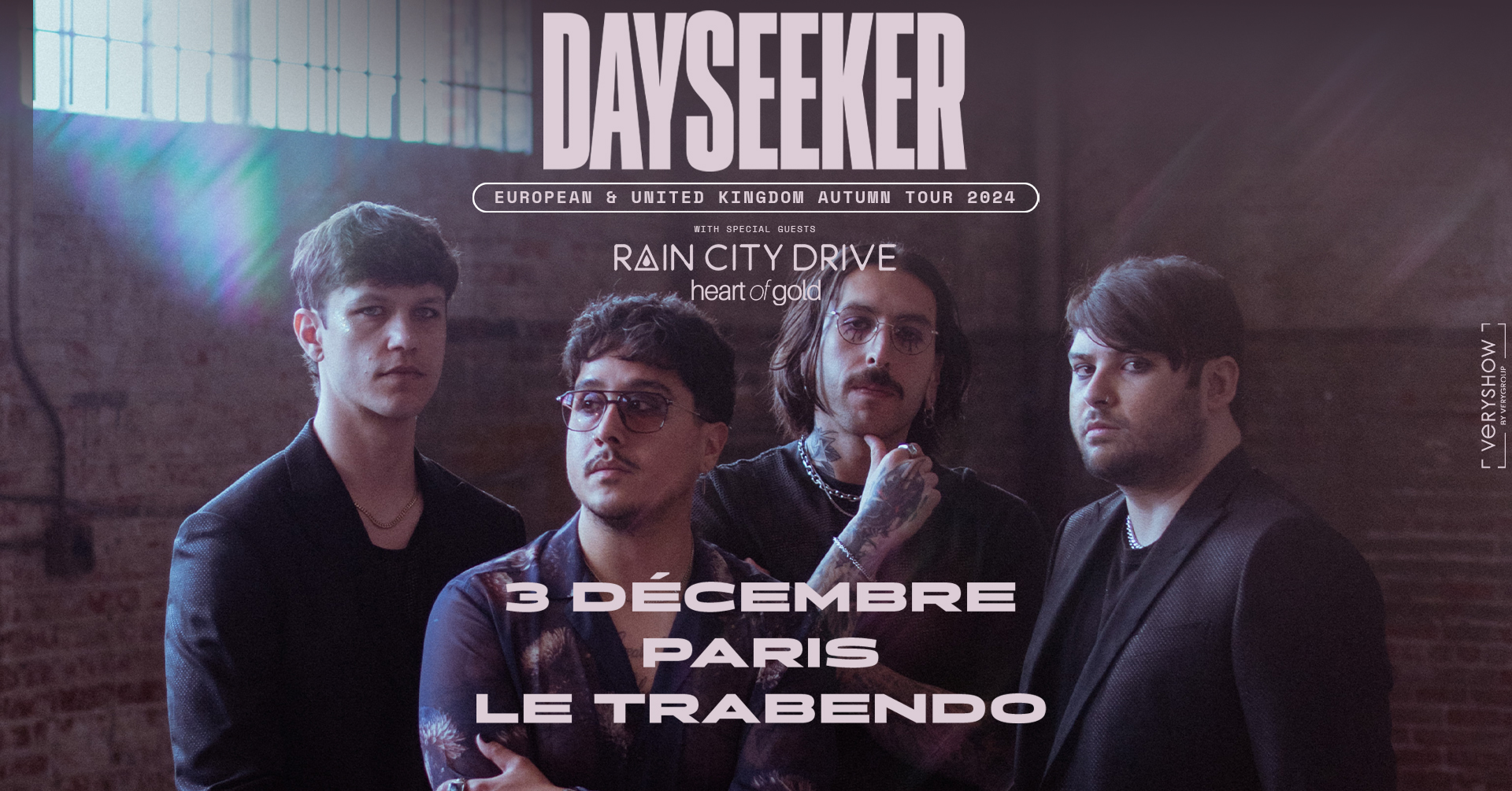 DAYSEEKER + Rain City Drive + heart of gold • Trabendo • Paris