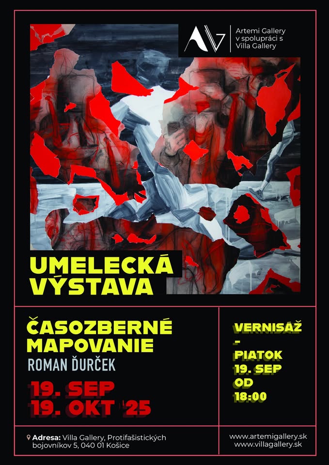 Vernisáž výstavy - ROMAN ĎURČEK: Časozberné mapovanie