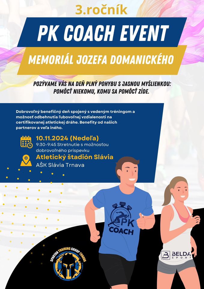 MEMORIÁL JOZEFA DOMANICKÉHO 3. ROČNÍK - POMÁHAME POHYBOM
