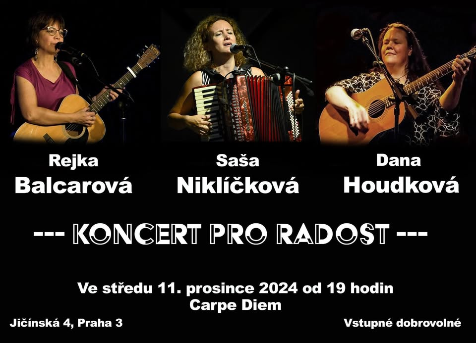 Koncert Pro radost - Tři dámy v Carpe Diem