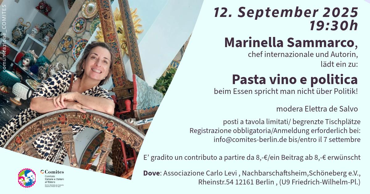 Pasta vino e politica, beim Essen spricht man nicht über Politik!