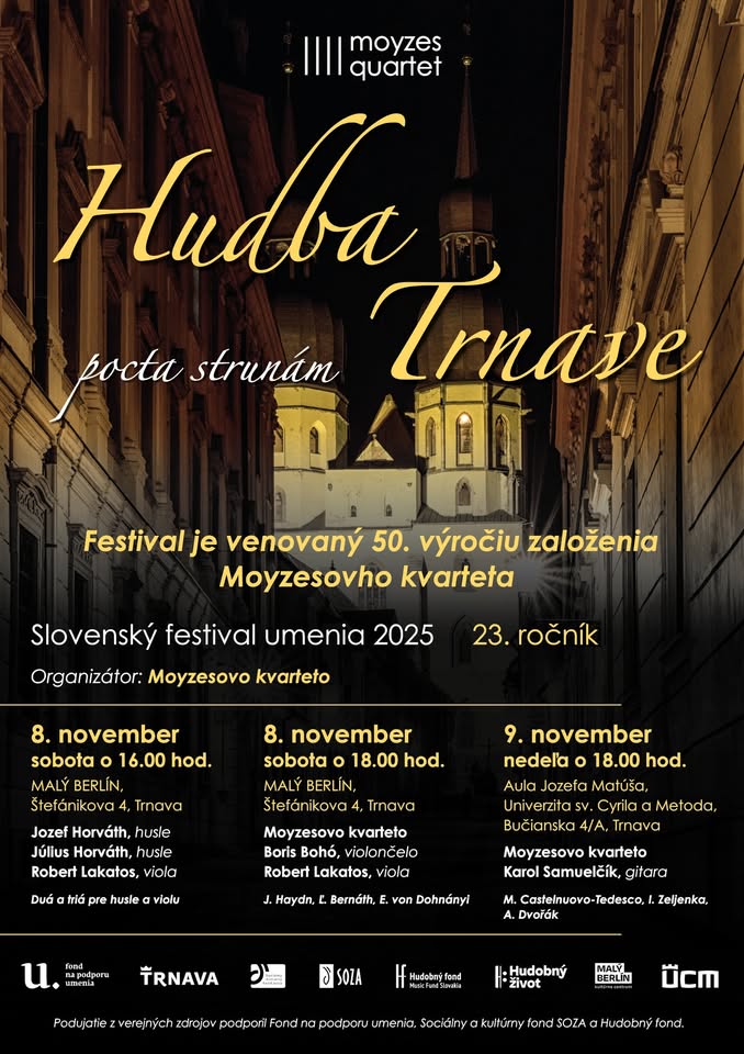 Hudba Trnave – pocta strunám. Slovenský festival umenia 2025 – 23. ročník | Nedeľa