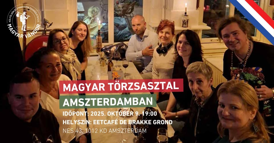 Magyar törzsasztal Amszterdamban