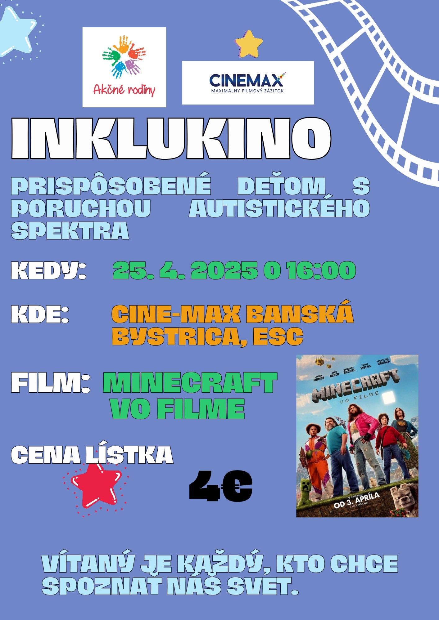 Inklukino s Akčnými rodinami