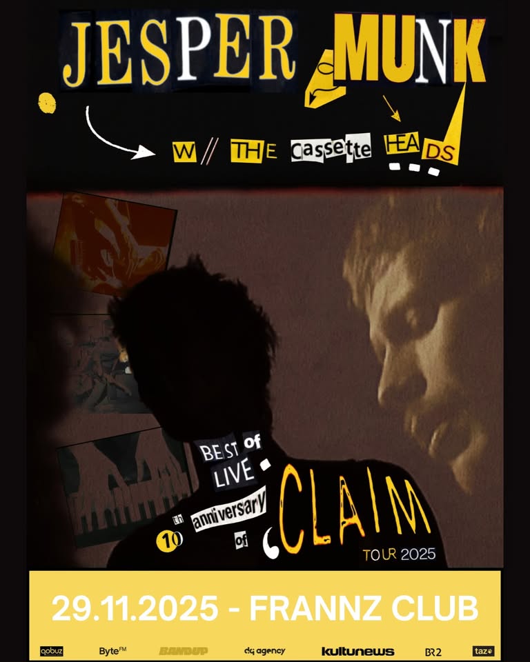 Jesper Munk // BEST OF ... LIVE & 10TH ANNIVERSARY OF  CLAIM TOUR 2025 // Frannz Club - Berlin