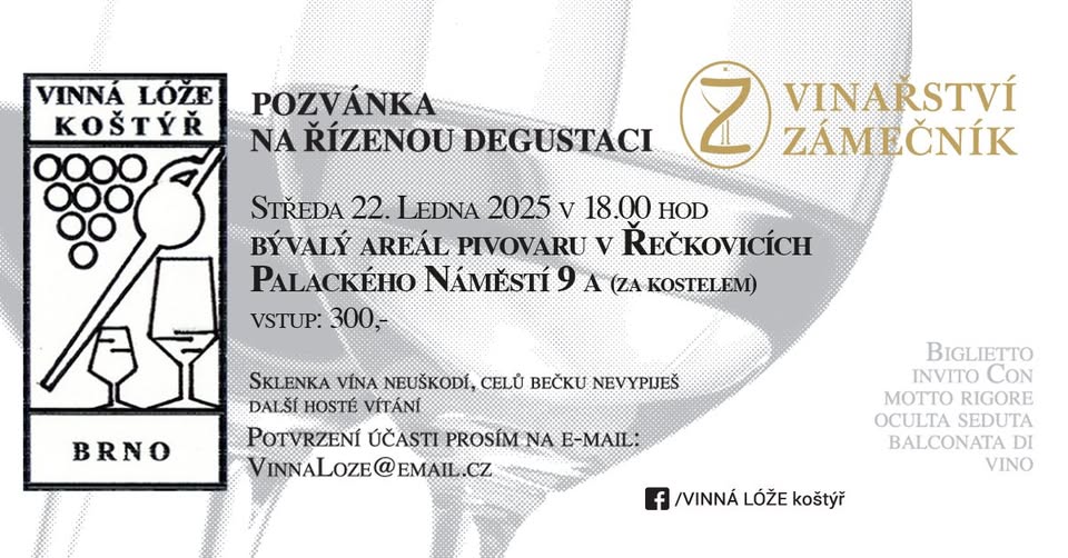 Řízená degustace Vinařství Zámečník