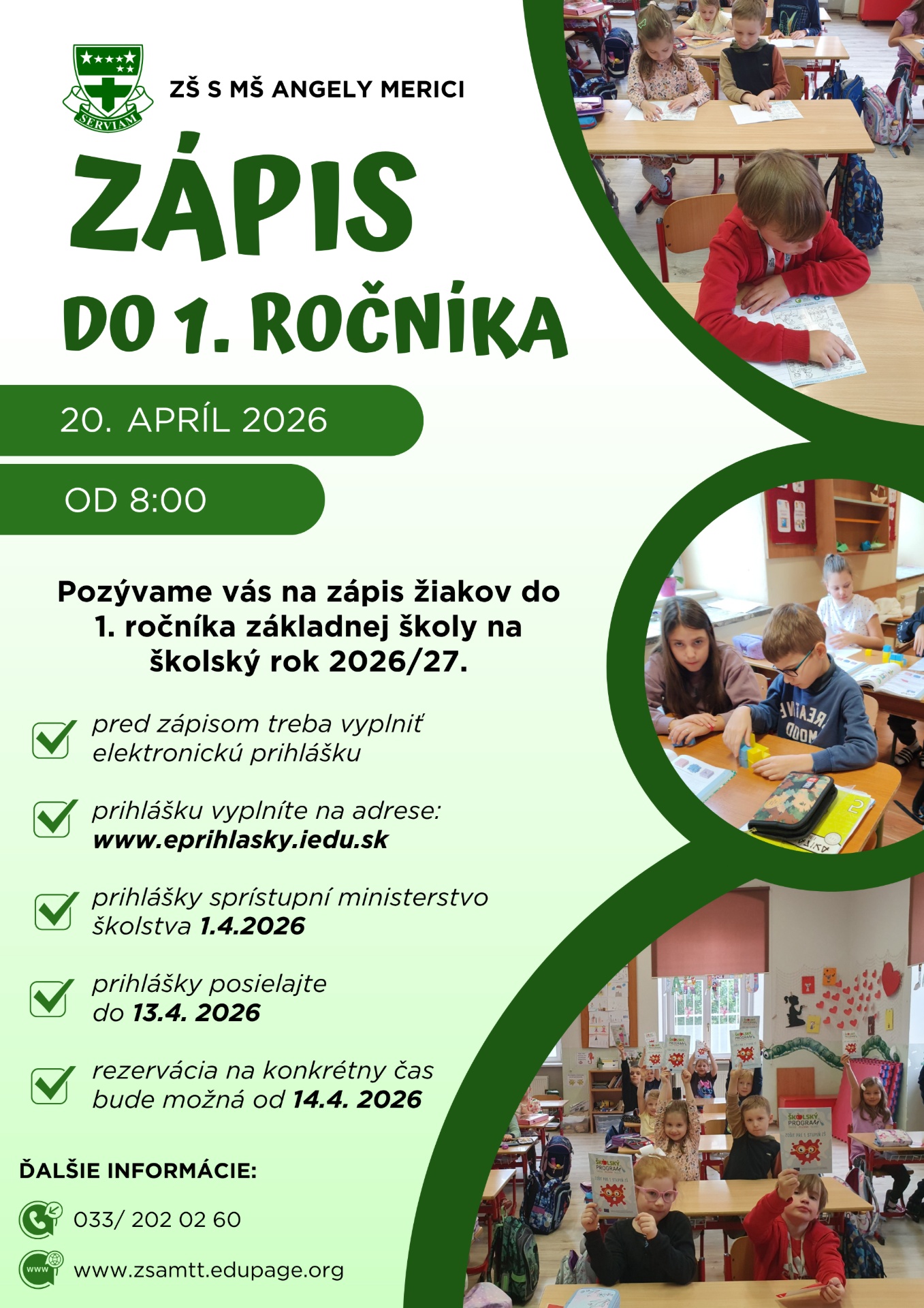 Zápis do 1. ročníka 2026/2027