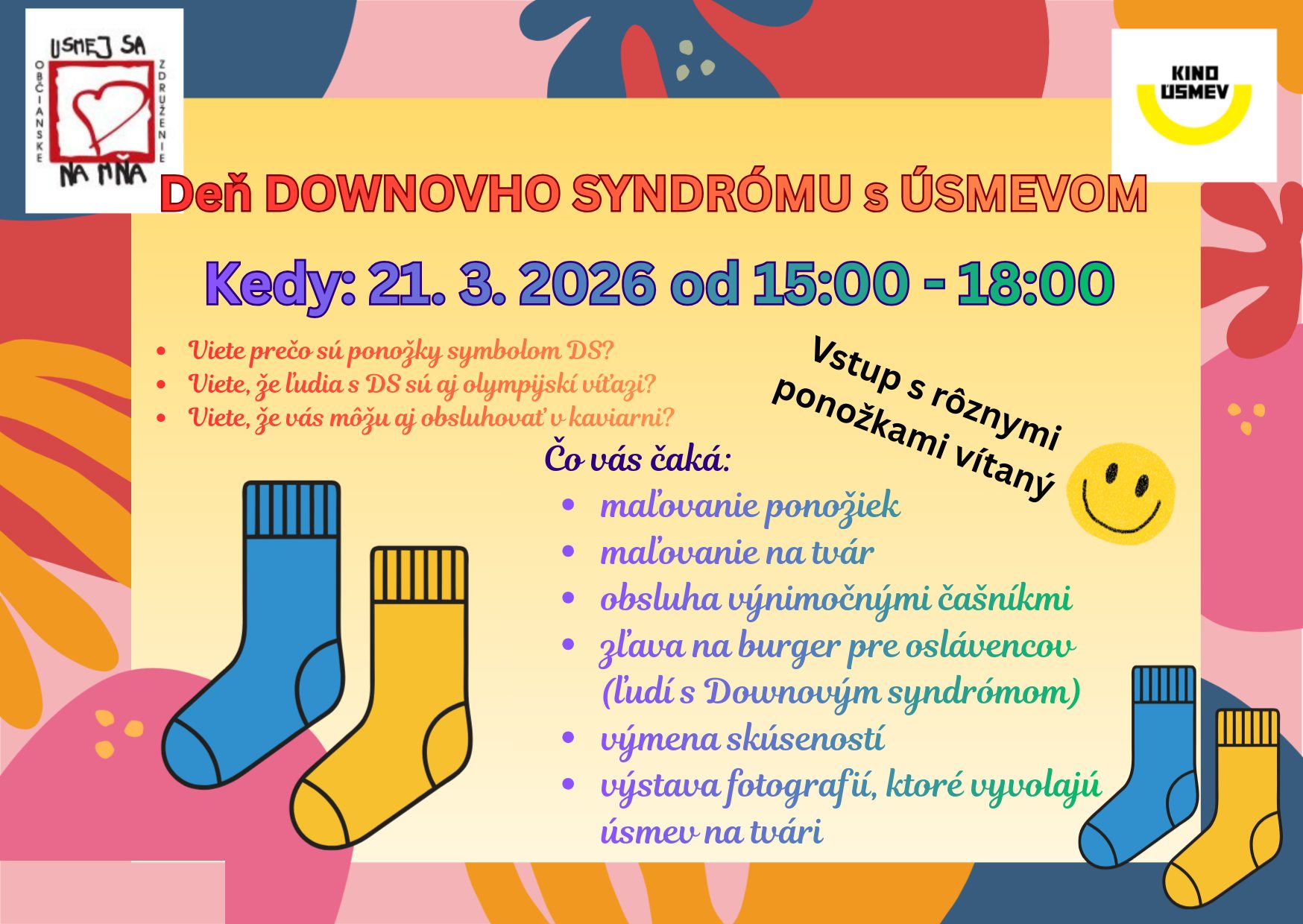Deň Downovho syndrómu s Úsmevom