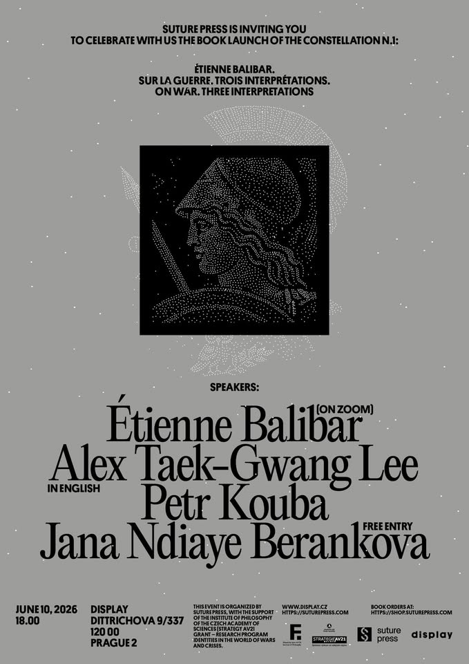 Book launch of Étienne Balibar's On War (Sur la guerre): Constellation n. 1
