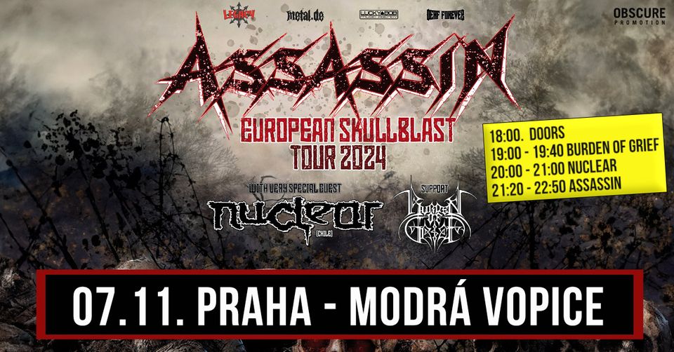 ASSASSIN, NUCLEAR, BURDEN OF GRIEF - Praha