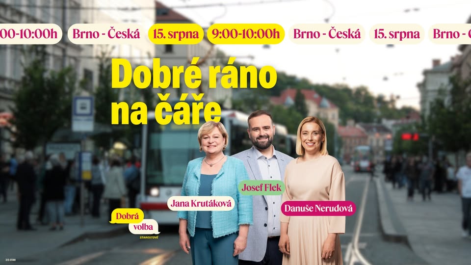 Dobré ráno na čáře (Česká ulice) s Danuší Nerudovou!