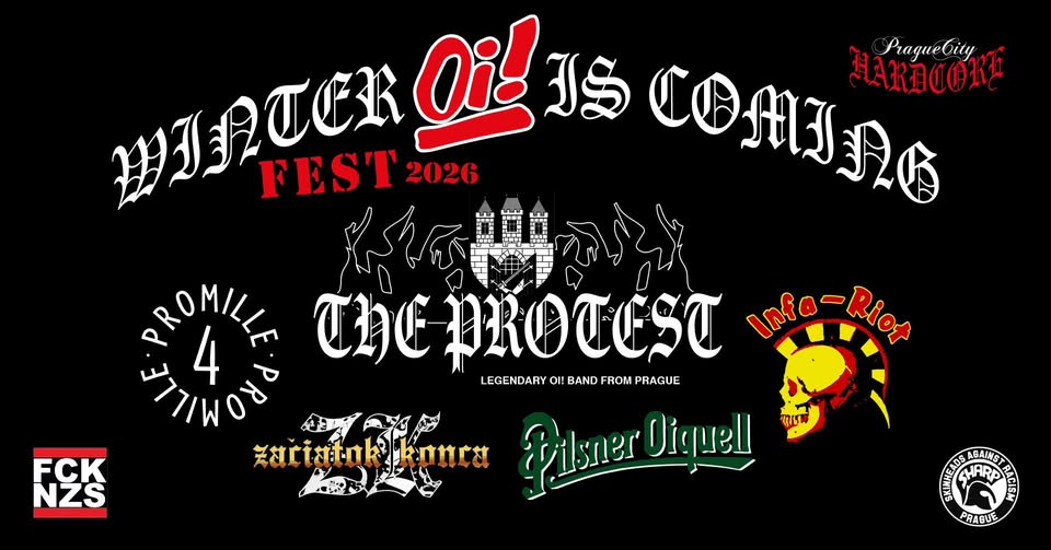 Winter Oi! Is Coming! The PROTEST, 4Promille, Infa-Riot, Začiatok Konca, Pilsner Oiquell