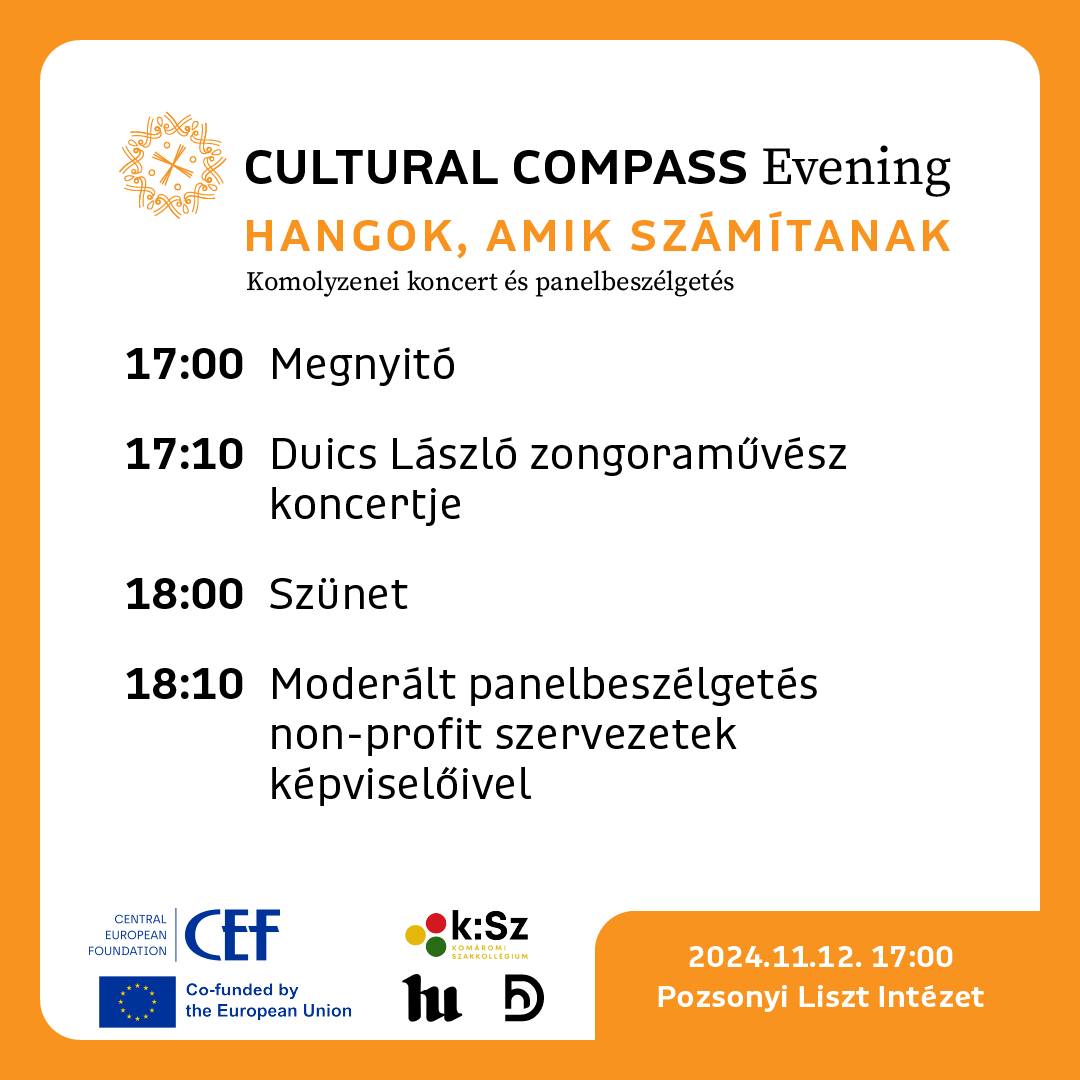Hangok, amik számítanak - komolyzenei koncert és panelbeszélgetés