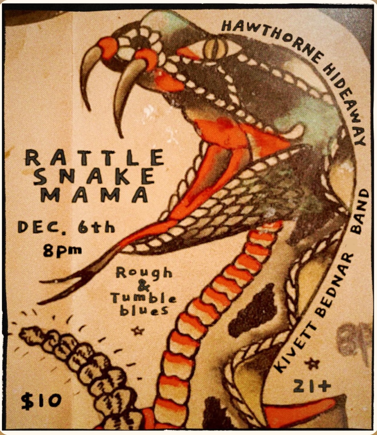Kivett Bednar w/ Rattle Snake Mama supporting
