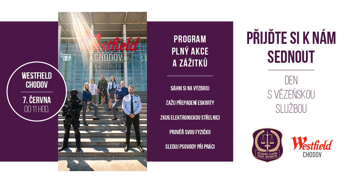 Přijďte si k nám sednout - Den s vězeňskou službou ve Westfield Chodov