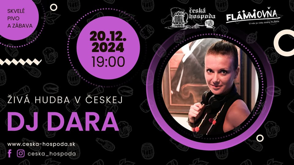 DJ DARA v Českej hospode 20-12-2024