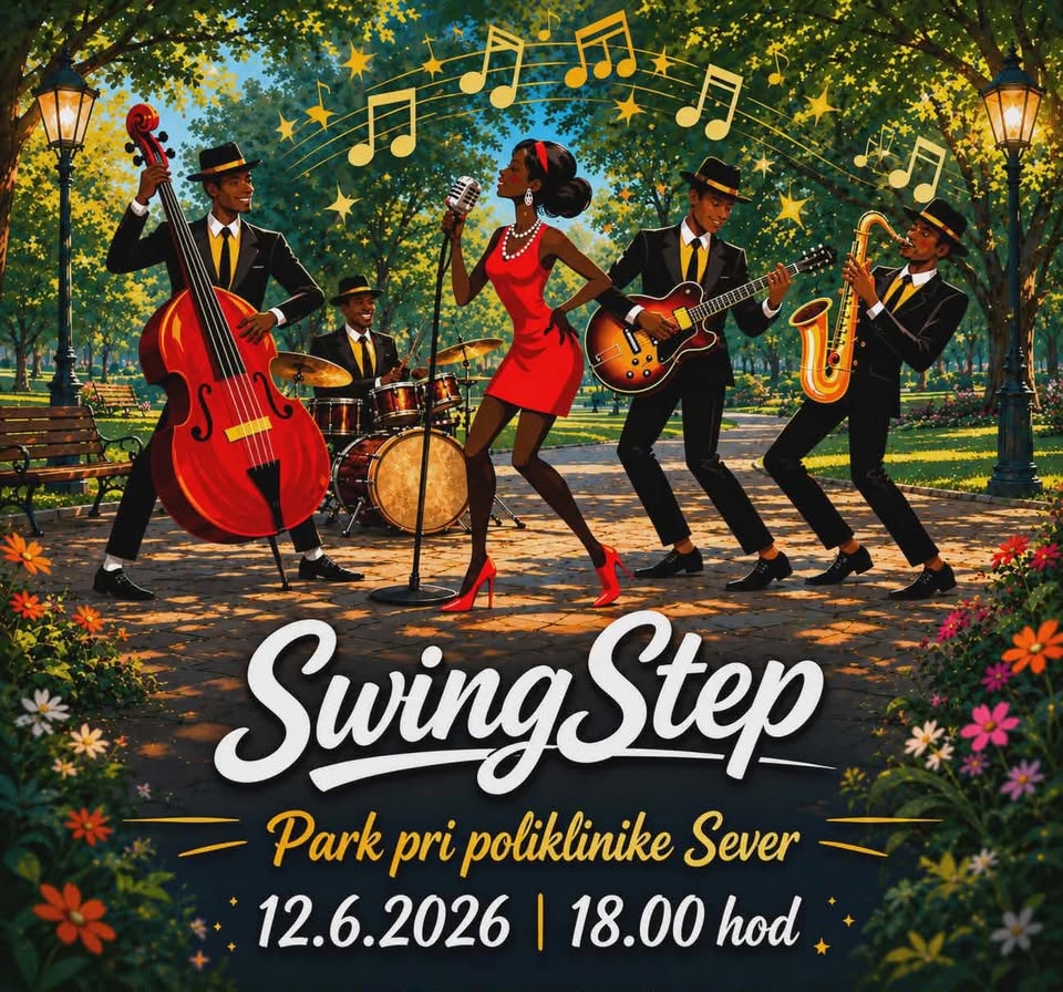 Koncert SwingStep v parku