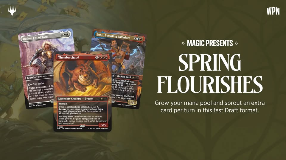 Spring Flourishes Tarkir: Dragonstorm Booster Draft na Rishadě