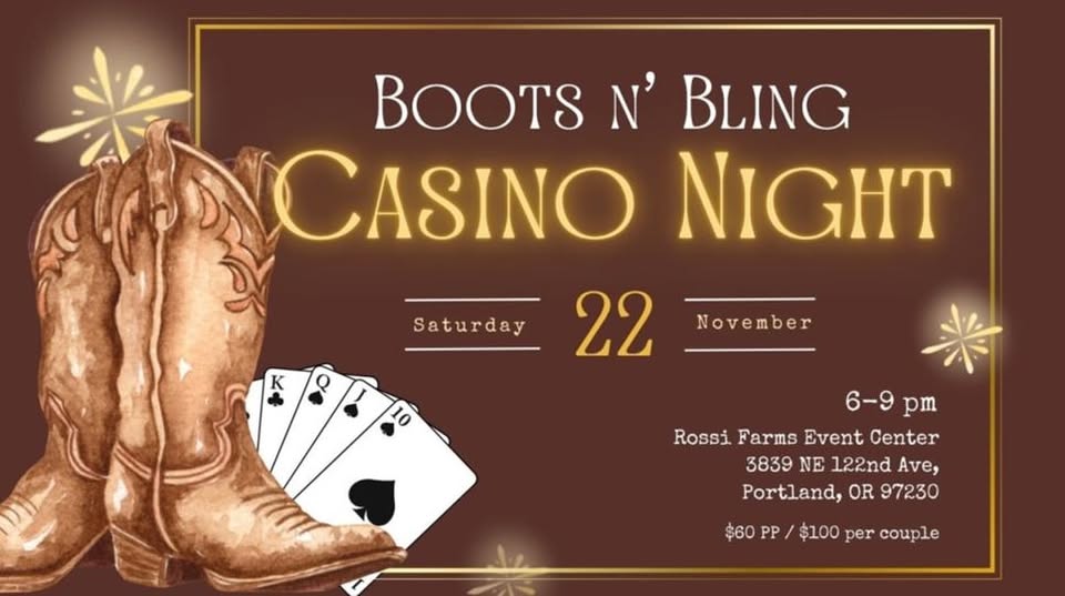 Boots & Bling Casino Night FUNdraiser