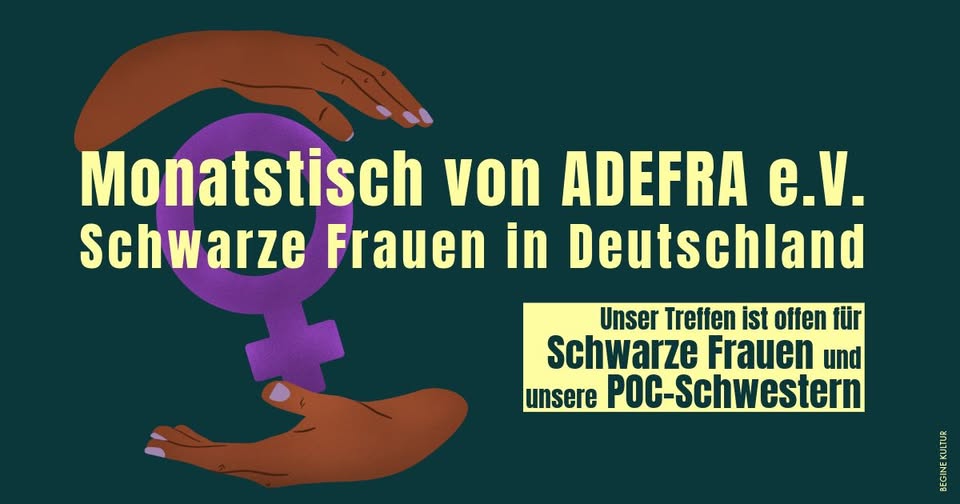 Monatstisch von ADEFRA e.V. Schwarze Frauen in Deutschland
