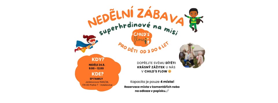 Nedělní program pro děti - superhrdinové na misi🥳